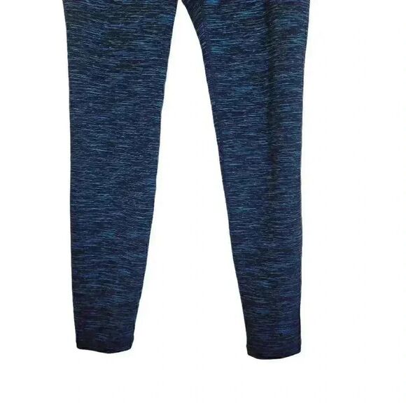 Gap Fit Women's Navy/Turquoise Poly/Spandex Fleece Lined Leggings - Picture 5 of 11